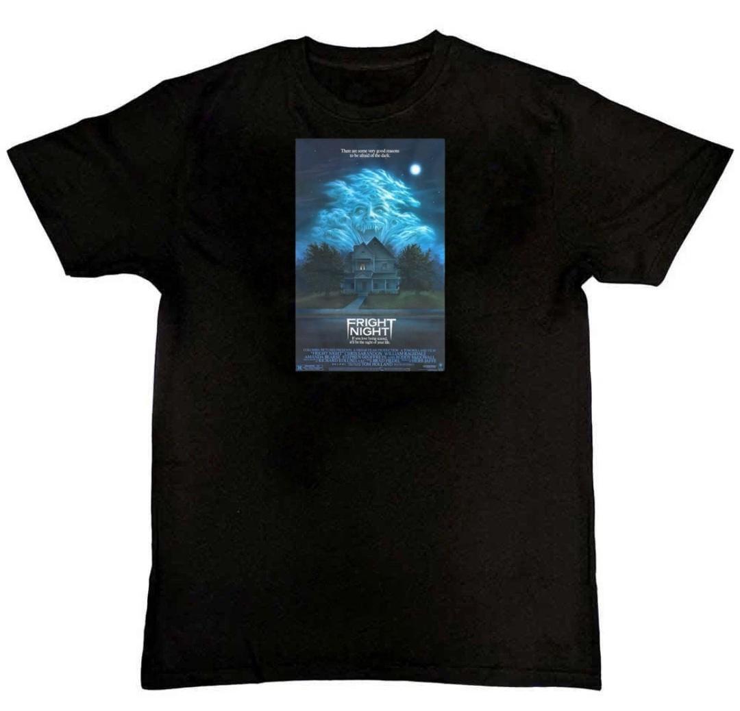 Retro Movie Poster Inspired By Fright Night 1985 Mens T-Shirt S