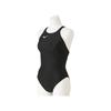 MIZUNO Stream Ace Racing Medium Cut Open FINA Swimming Approved Women's Swimsuit, (Lace Back), N2MA0223, Color Black, Size L, (International