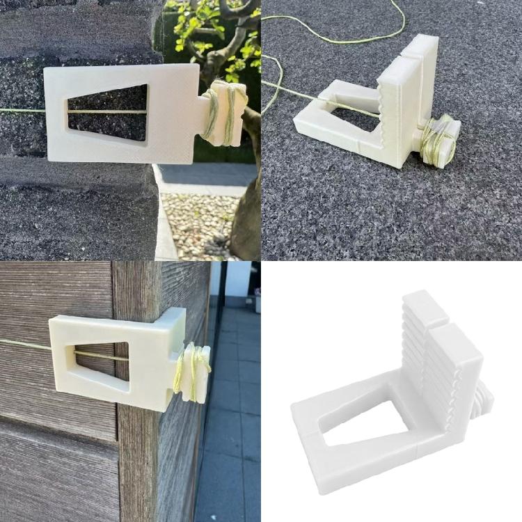 Desktop Wire Guide Piece, Plastic Cable Clip with Rear Cord Post and Side Grip Form for Table Cord Placement Daily