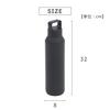 Takeda Corporation [Water Bottle, Insulated, Outdoor Use] Black 8 x 8 x 32cm 1000ml Screw Carbonated Water Bottle BK STB-1000BK