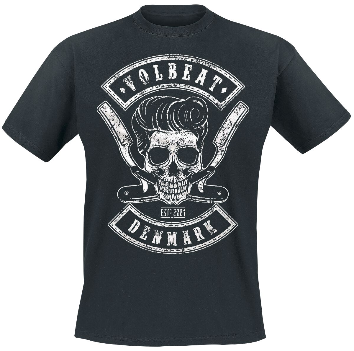 

2026 Summer Volbeat Graphic Cotton Band Shirt Unisex Summer Short Sleeve Fashion Brand Tee Luxury Casual Vintage L