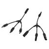 1Pair 3 Way Y Splitter Cable Plug Inline Solar PV Panel IP67 Connectors