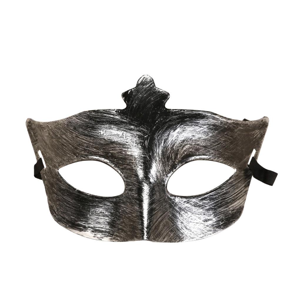 Polierte Oberfläche Maskenballmaske Halbgesichts-Halloween-Maske Retro-Karnevalsmaske Unisex