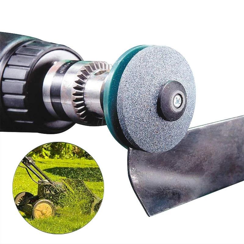 1Pcs Lawn Mower Sharpener Lawnmower Sharpener for Power Hand Drill for Power Hand Drill Knife Sharpening Stone Grindstone