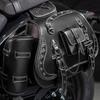 1 Pair Retro Punk Style Saddlebag Motorcycle Tool Bag Waterproof Travel Luggage Storage Bag Motorbike Over Saddlebag