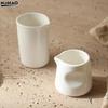 S,L  Needle Nosed Cups White Ceramic Milk Jar Coffee Milks Cup Milk Jug Saucepan Sauce Cup Coffeeware Milks Pot Seasoning Pots