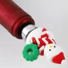 Rolha de vinho de Natal à prova de vazamentos, grau alimentício, criativo, desenho animado, fresco, Papai Noel, garrafa de vinho, plugue, suprimentos para festas