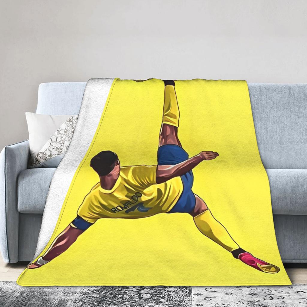 CR7 Blanket Ronaldos Wool Funny Warm Throw Blankets for Home Textile Decor