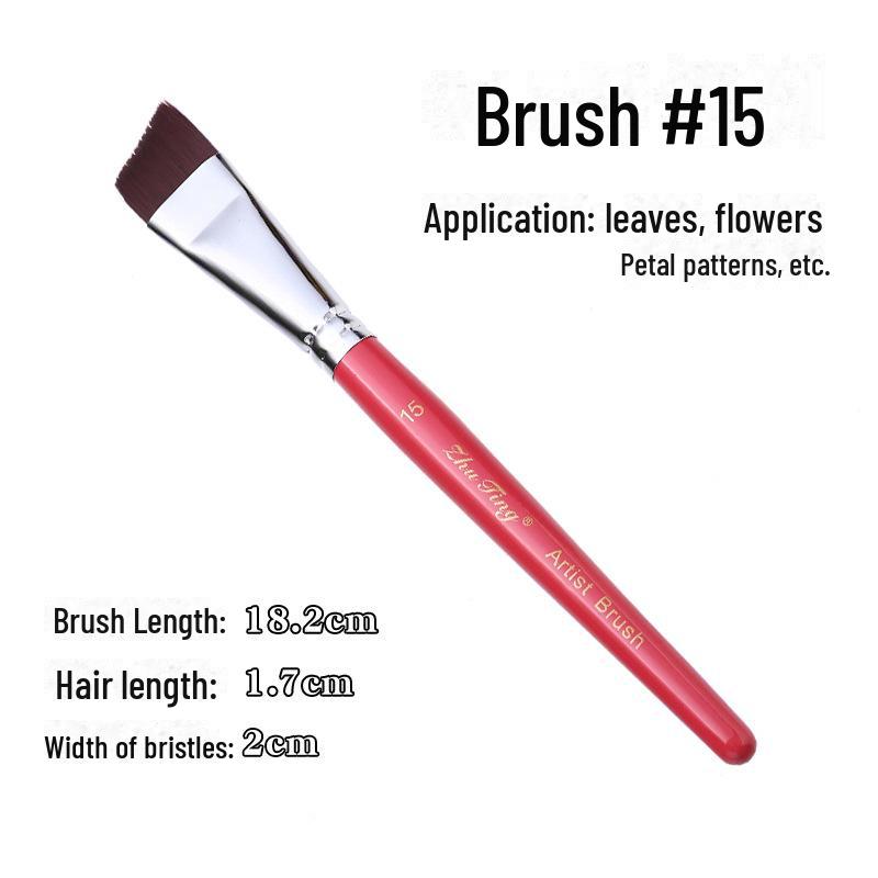 17-Piece Face Painting Brush Set for Various Artistic Techniques Like Line Work, Embossing, Blending, and More.