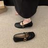 Fashion Japanese Style Lolita Square Toe Women's Flat Shoes Mary Jane Gothic Ladies Footwear Cheap Clearance Shoe Social Young Korean 39