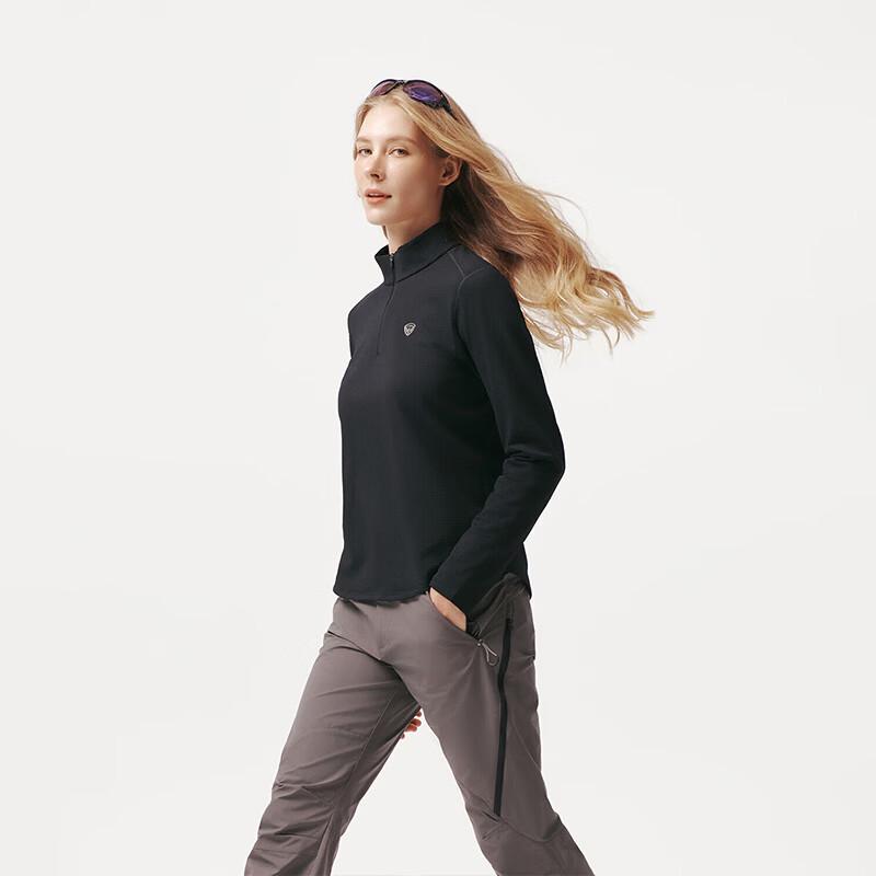 Women's Waffle Thermal Half-Zip Pullover