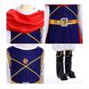 Kids Jester Costume with Red Cape and Scepter, 7-8 Years, Multicolor, Halloween Party Outfit