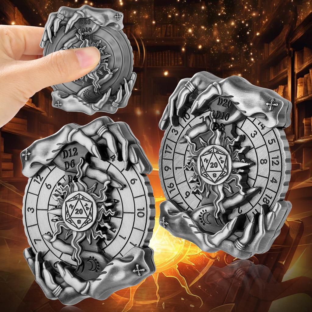 Creative Magic Hand Spinner Dice Rotating Roller Entertainment Role Play Gaming Accessory