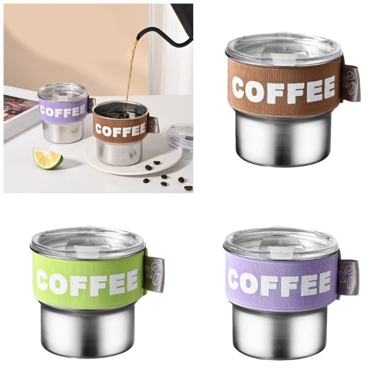 Durable 400ml Double Wall Travel Tumblers Durable Stainless Steel 400ml Thermal Cup for Coffee and Outdoors Adventure