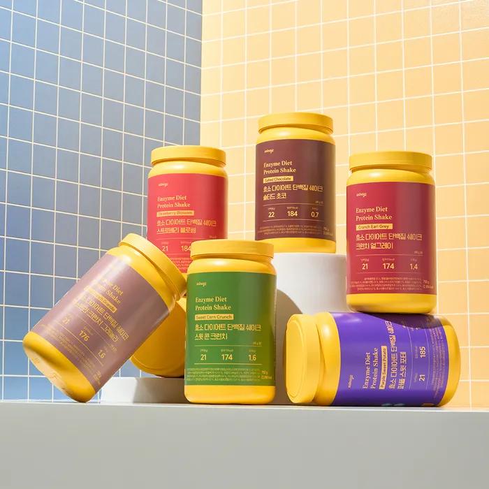 [1+1] Enzyme Diet Protein Protein Shake 750g 6 Flavors Low Sugar Enzyme Protein