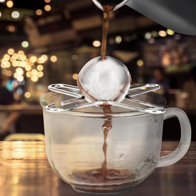 Outil de refroidissement du café avec sphère de glace en acier inoxydable, débloquez les vraies saveurs du café, outils de boule de glace pour café, cocktails au bourbon, accessoires de café réutilisables
