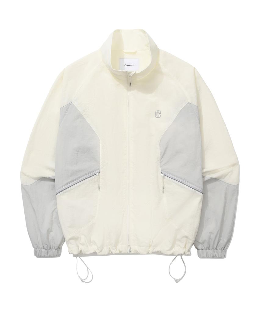 Covernat College Block Track Jacket Ivory