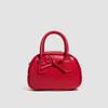 Korean Portable Bow Red Bag Women's 2025 Spring New Trendy Fashion Bowling Bag Versatile Messenger Bag