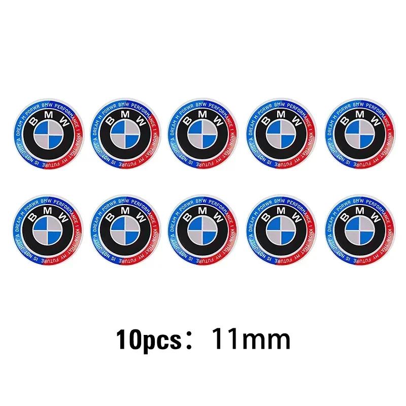 BAGH3 Car Sticker Car Key Shell Badge Sticker 3D Aluminum Auto Key Remote Fob Decals For BMW E46 E90 E60 F30 F10 E39 E36 F20 G30 G20 E