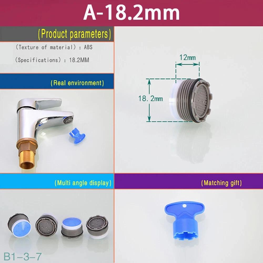1 Stück Wassersparender Wasserhahn Küchenspüle Wasserhahn Belüfter Einsatz Filter 16mm - 24mm Wasserhahn Auslauf Filter Zubehör