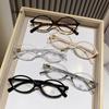 Y2K Retro Oval Frame Glasses Women Sweet Cool Trendy Eyewear Anti Blue Light Reading Computer Myopia Glasses