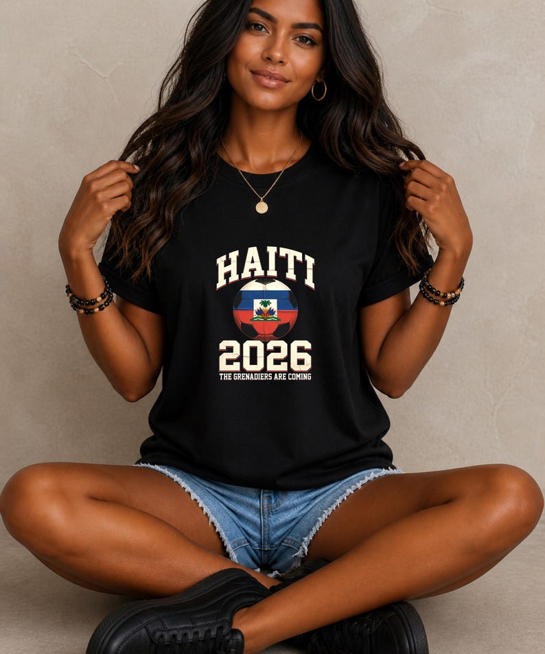 Haiti 2026 The Grenadiers Are Coming Shirt, Haiti Soccer Fan Tee, Haitian Pride T-Shirt, Football Supporter Gift, World Cup 2026 4XL