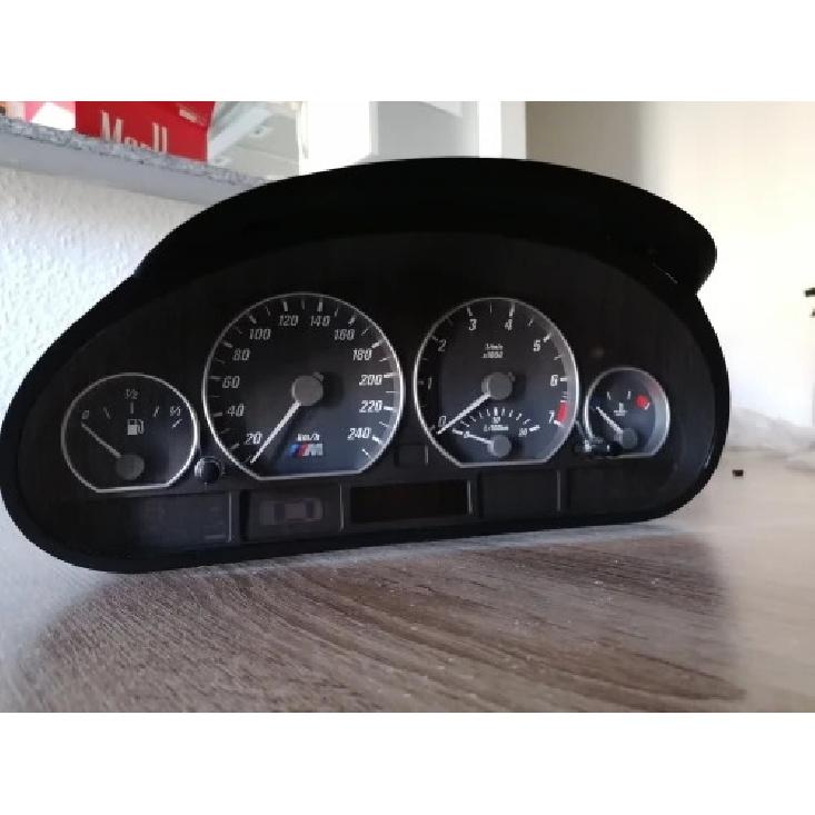 4pcs Car Accessories Interior Decorative Speed Meter Gauge Cluster Bezel Dashboard Dial Dash Ring For BMW E46 M3 3 Series