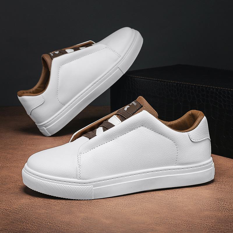Herren Slipper Luxus Kunstleder Lässige Tennis Sneaker für Herren 2024 Bequeme Mokassins Outdoor Mode Slip-Ons Schuhe