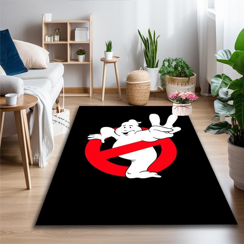 1pc Digital Printed Chair Rug for Home Office Use, Ghostbuster Carpet Appropriate for All Seasons, Soft Area Carpet