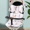 Cotton Stroller Seat Cushion Soft Breathable High Chair Liner Pad Cartoon Pattern Protective Stroller Accessories Going Out