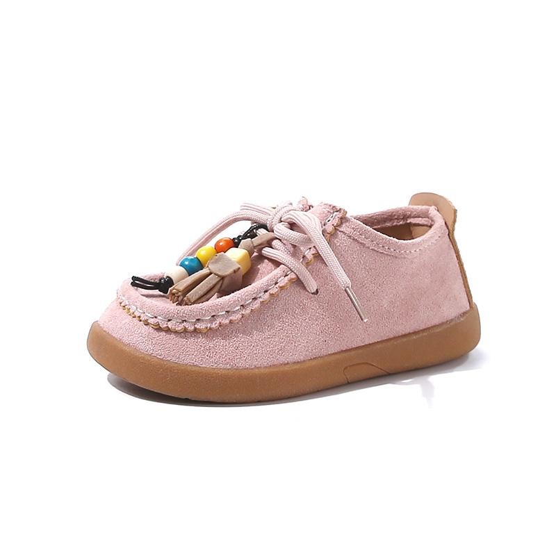 

New Spring Autumn Toddlers Causal Shoes for Girl Retro Style Children s Mary Jane Shoes Thick Bottom Kids Leather Shoes Non-slip 24