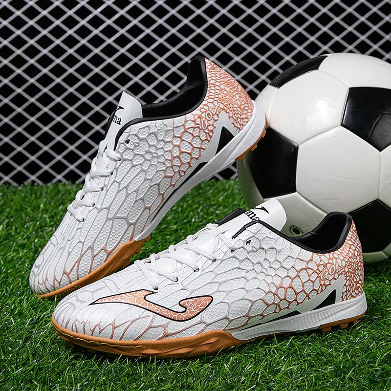 New Football Shoes Mandarin Duck Men's and Women's Broken Nails TF Long Nails Ag Students Low-top Sneakers Adult Game Training Shoes 2025
