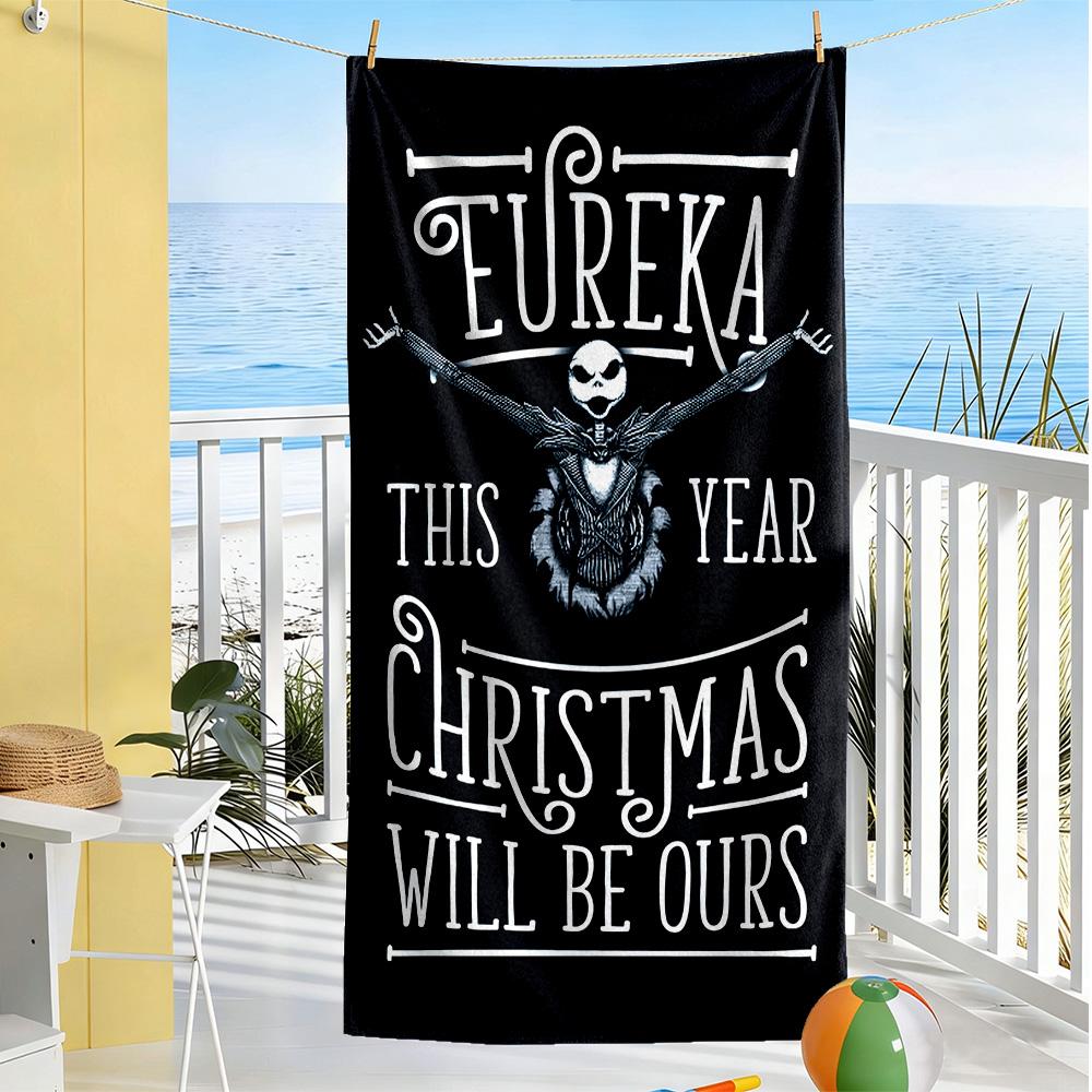 Christmas Nightmare Beach Towel High Absorbency & Quick-Dry Comfortable Lightweight