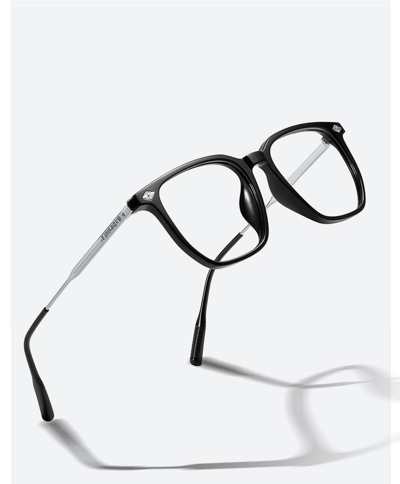 Anti Blue Light Glasses Men Business Square Myopia Prescription Eyeglasses for Women Large Frame Optical Eyewear