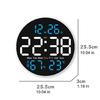10Inch Digital Wall Clock Remote Controlled 2 Alarms Large LED Display 10 Brightness For Home Office Bedroom Decoration