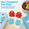 4PCS Cute Animal Shape Tennis Racket Shock Absorber Silicone Tennis Racket Dampener  Tennis Practice