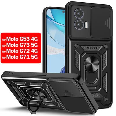 For Motorola G53 Case Slide Lens Protect Cover for Moto G73 G72 G71 G13 G23 G22 G32 G52 G62 G10 G20 G30 G60 G60S E13 E20 E30 E40