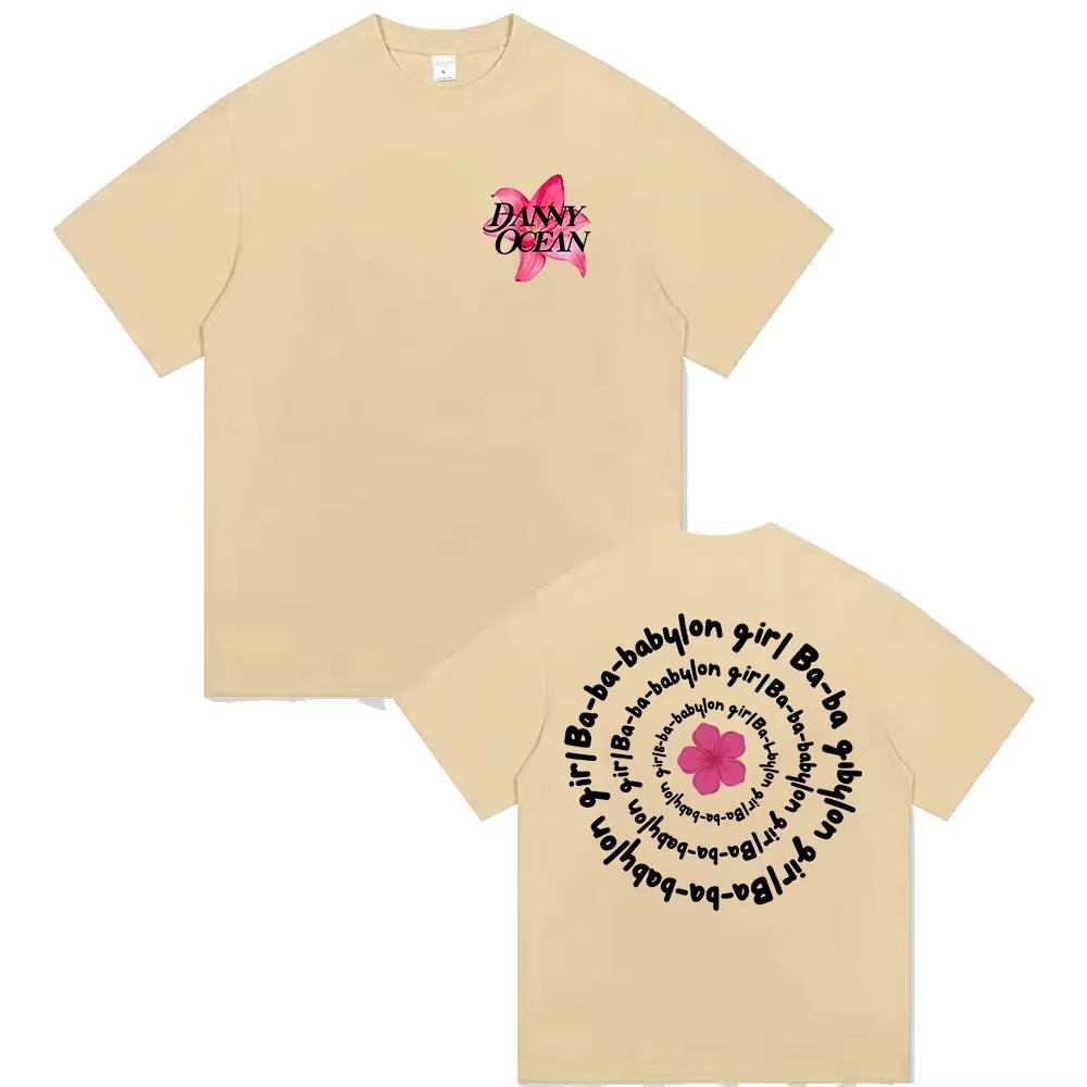 Singer Danny Ocean Babylon Girl Tour 2026 Fans Gift T Shirts Unisex Women Summer Fashion Harajuku Vintage pure Cotton Tshirt