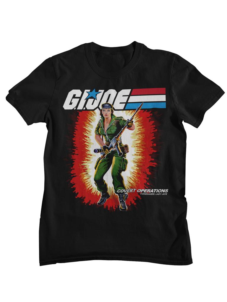 G I Joe A Real American Hero Retro Cartoon Character Printed Tshirt Unisexs and Womens Cotton Street Top