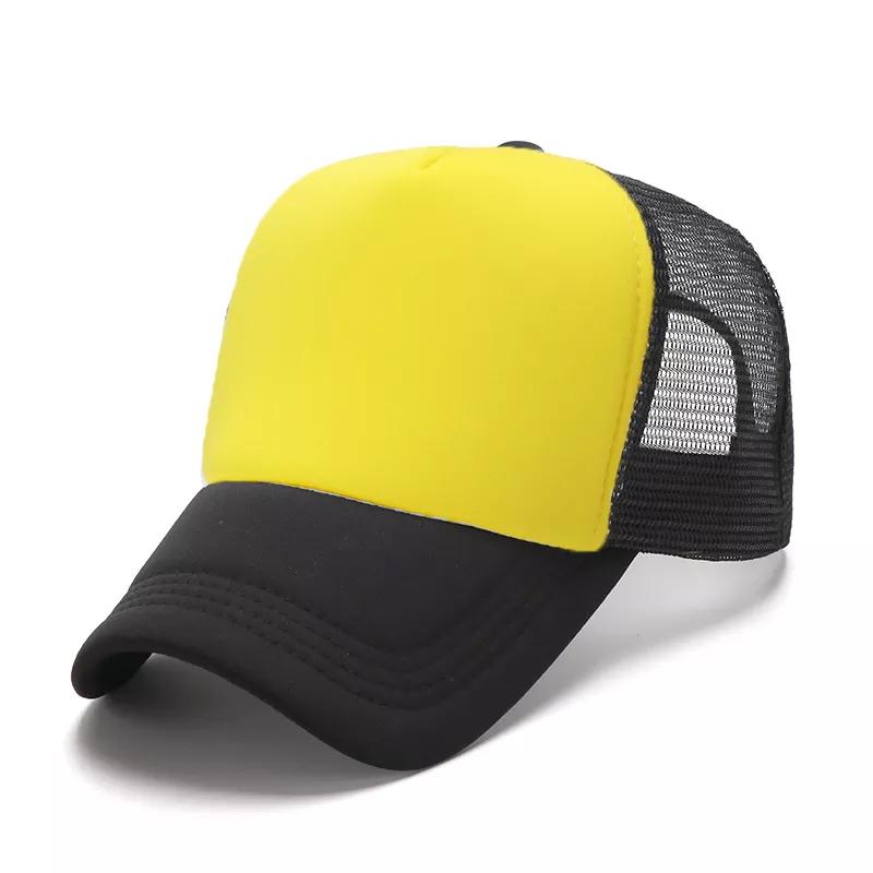 OEM 5 Panel Sport Cap Gorras Foam Mesh Trucker Hat Custom Logo Design Pattern 3D Embroidery Sublimation Print Promotional Hat
