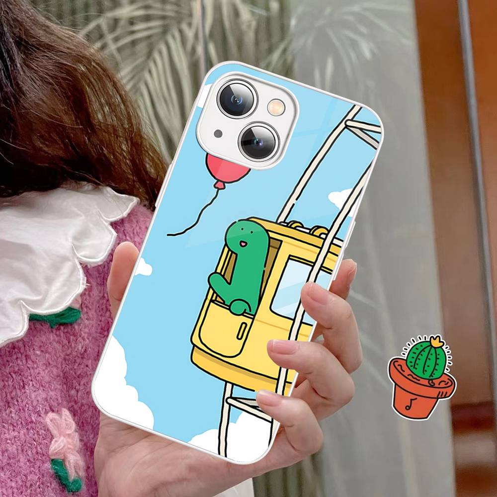 Cartoon J-Joguman Studio Tempered Glass For Iphone 14 13 12 11 Pro Mini XS MAX 14Plus X XS XR Cover