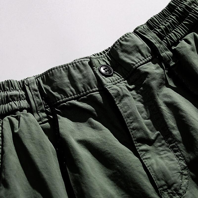 Men's Loose Fit Drawstring Cargo Shorts