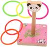 DECORNIJIA Ring Toss Game Set for Kids, Outdoor Family Game Toy, Cartoon Design with Smooth Edges, Durable Plastic Educational Play