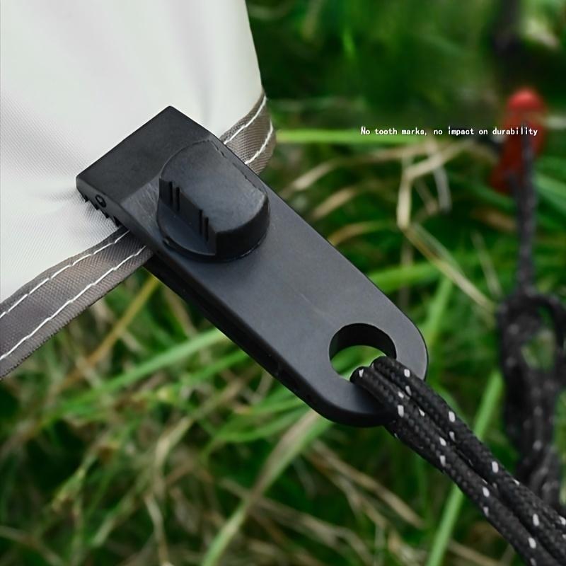 8Pcs Heavy Duty Adjustable Tent Clips Crocodile Tooth Windproof ABS Buckle for Canopy Awning Courtyard Sail Camping Hiking Gear