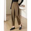 Fashionable Winter Harem Pants for Women Loose Fit Woolen Trousers