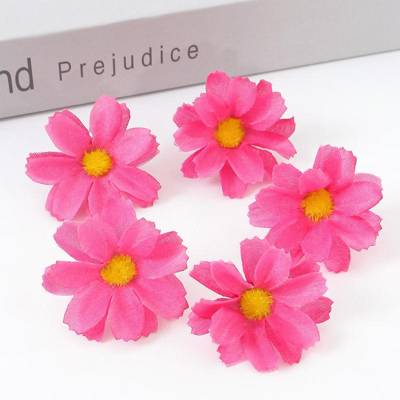 30/50Pcs Artificial Flowers Silk Fake Flowers for Home Decor Party Wedding Decoration Party Floral Design Craft Gifts Supplies