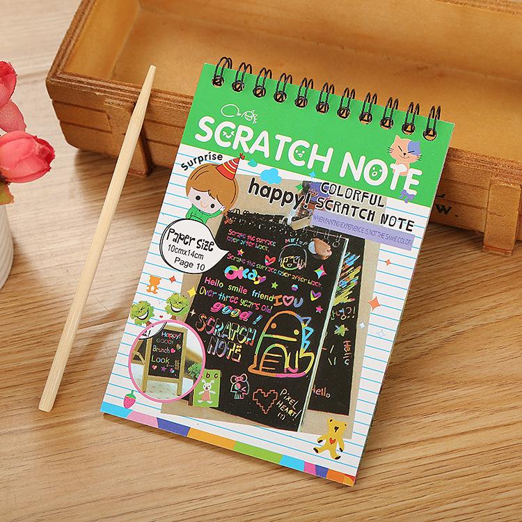 

Дитяча DIY книга-альбом для малювання подряпинами зі спіральним кріпленням Single OPP Bag