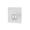 5PCS Strong Adhesive Hook Clear Frosted Bathroom Kitchen Shelf Patch Hook Non-Drilled Wall Shower Accessories