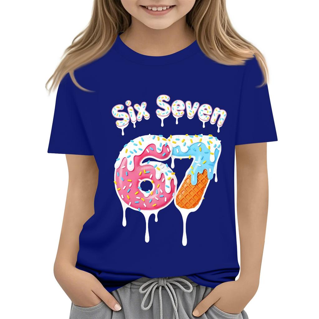 Toddler Girl Boy T-Shirts Kids Top Boys And Girls Printed Short Sleeved T-shirt