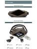 DUJIANG Men's Genuine Leather Crossbody Messenger Shoulder Bag